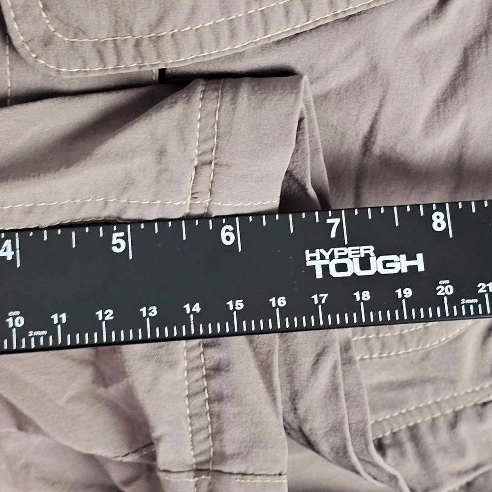 REI Cargo Shorts Womens 8 Taupe Sahara Hiking UPF 30+ Belted Outdoor 731465